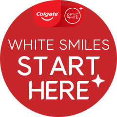 Colgate Optic White. White smiles start here.