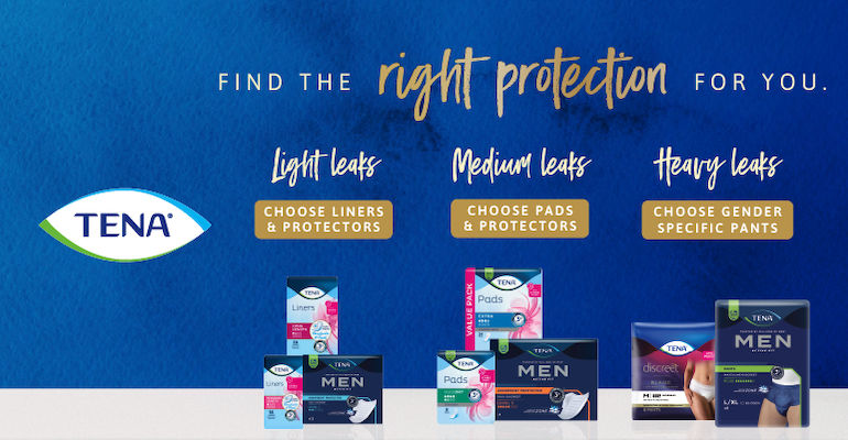 Tena- find the right protection for you.