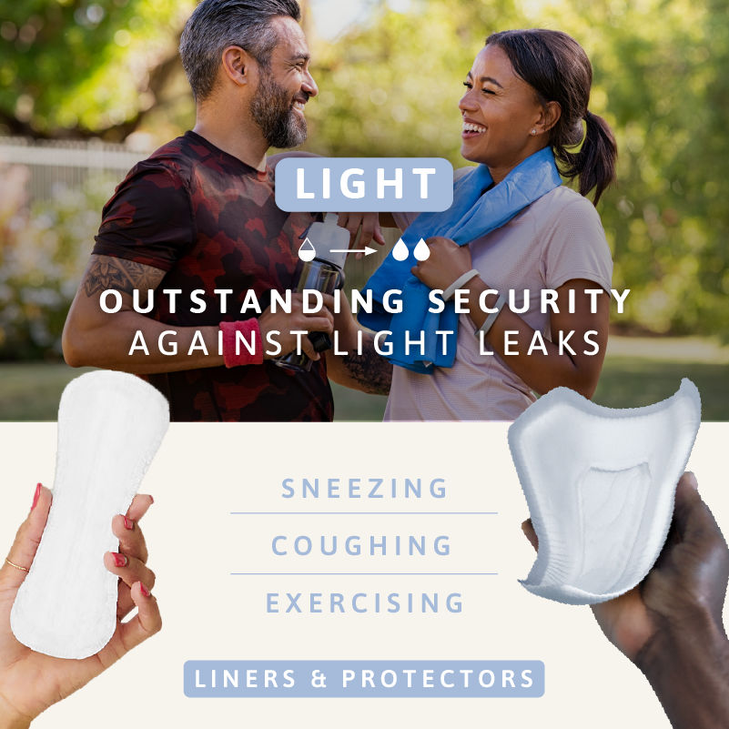 Tena - Light-Outstanding security against light leaks. Sneezing - Coughing - Exercising - Liners and protectors.