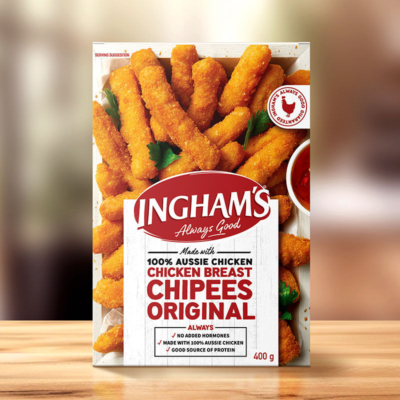 Box of chicken chipees original.