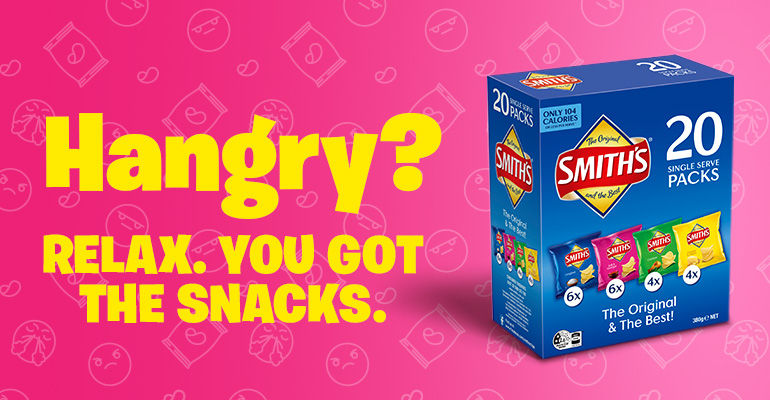 Hangry? Relax. You got the snacks.