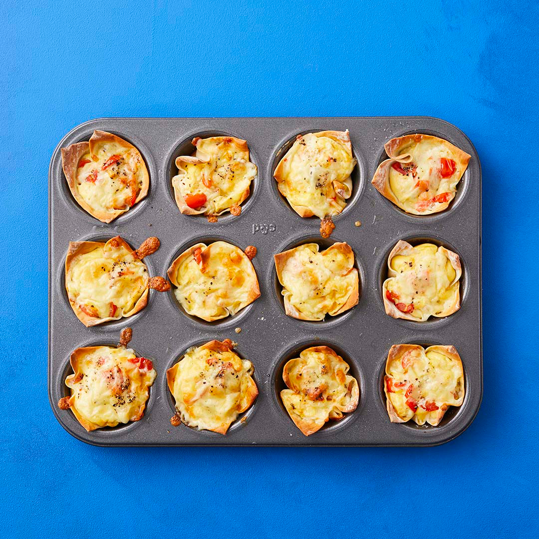 Mini wonton quiches Recipe | Woolworths