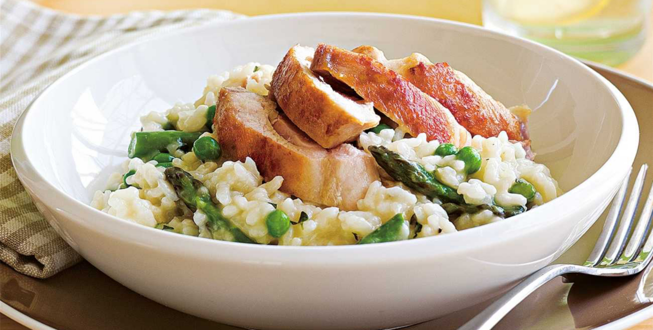 Chicken with Asparagus Risotto Recipe Woolworths