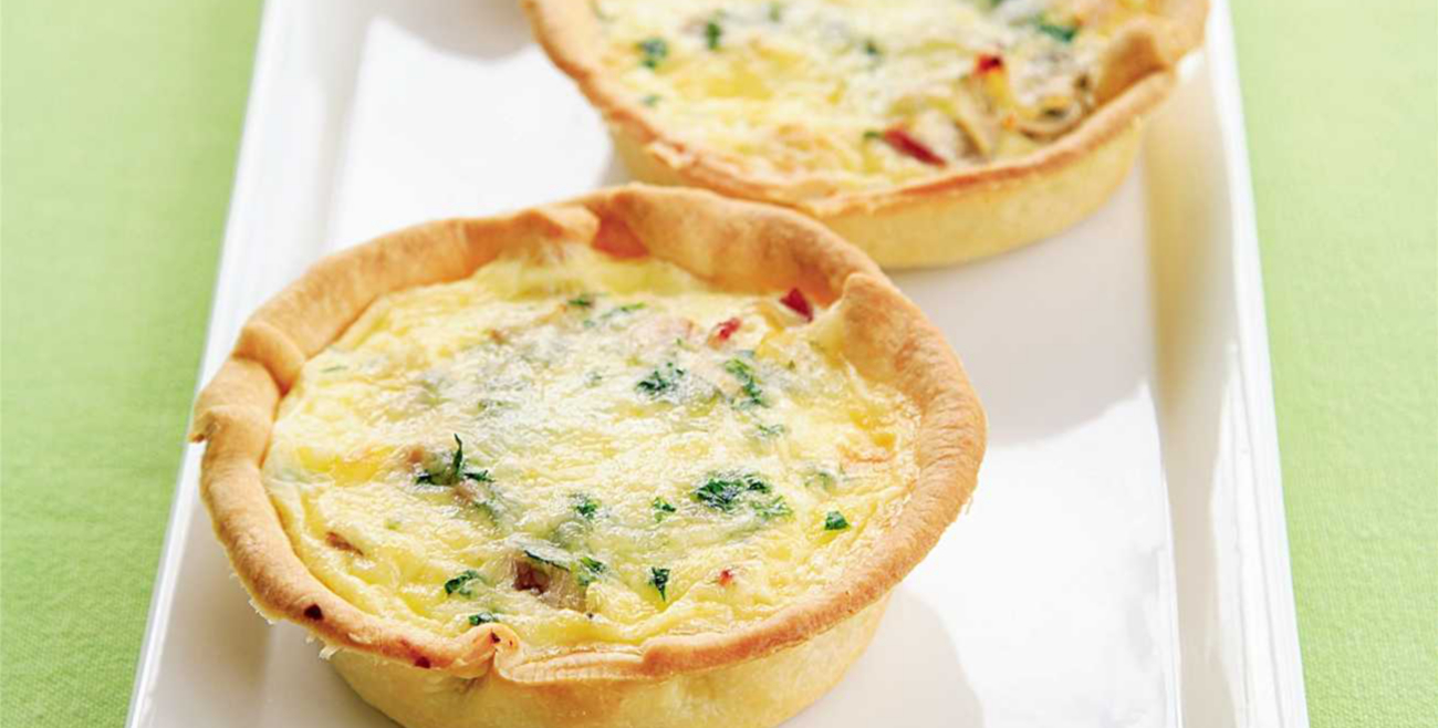 Ham & Mushroom Quiches Recipe Woolworths