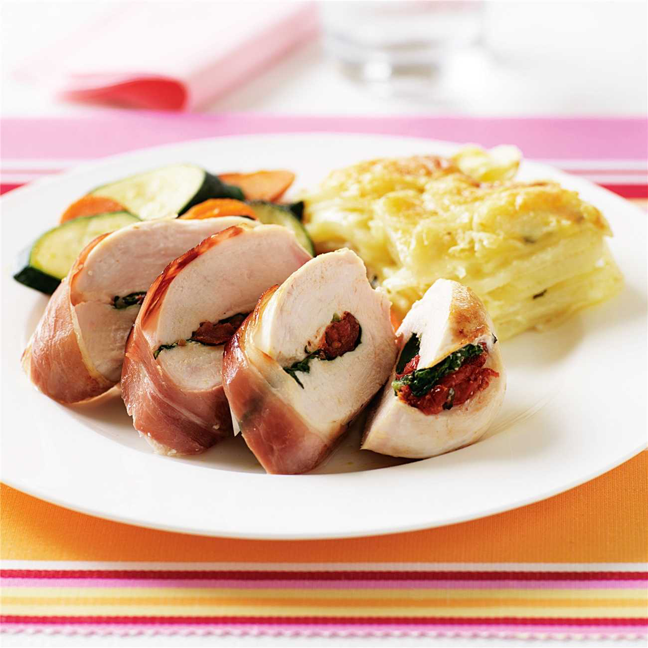 ProsciuttoWrapped Chicken with Scalloped Potato Recipe Woolworths