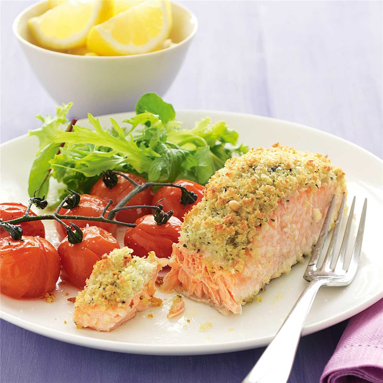 Lemon & Basil Crusted Salmon Recipe Woolworths