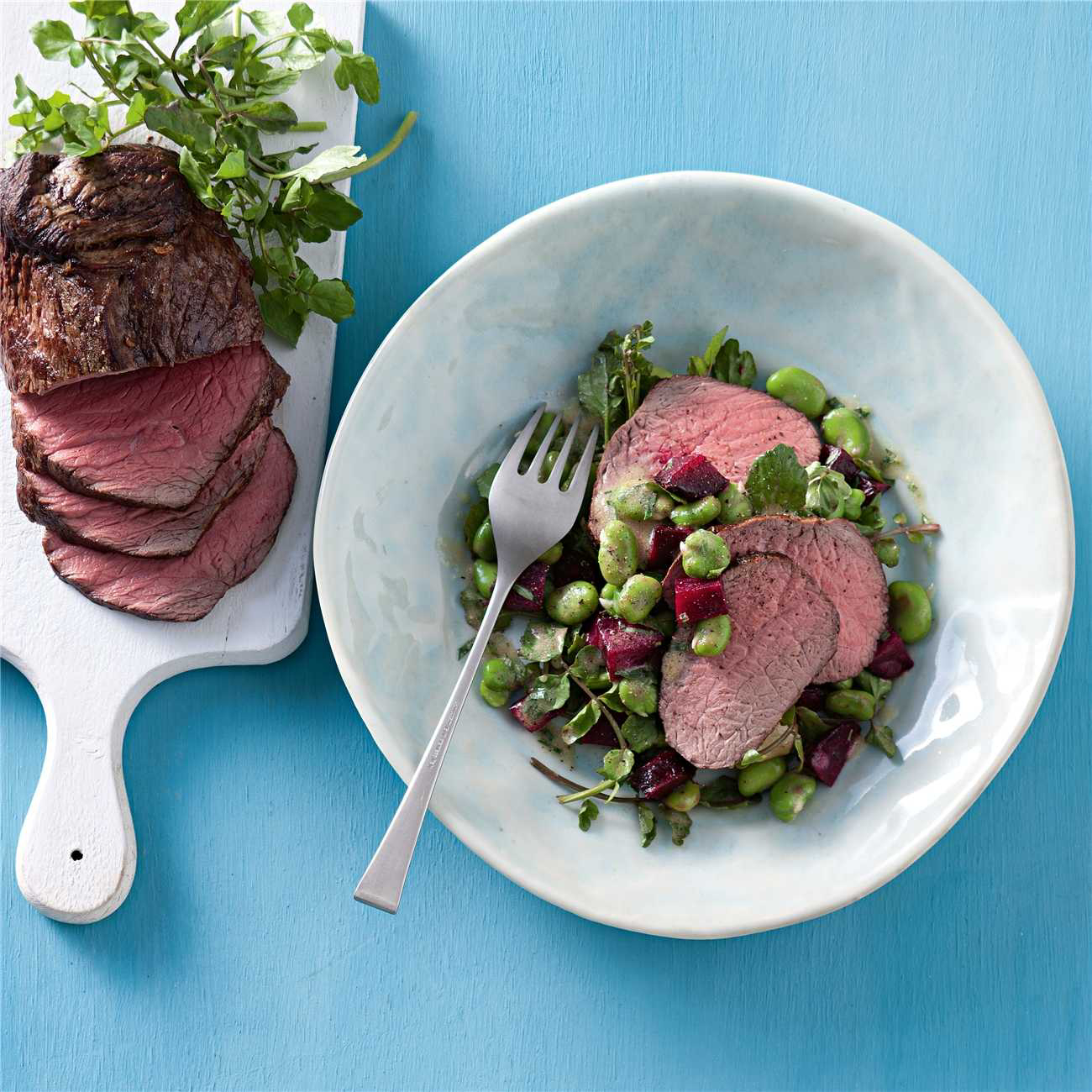 Roast Beef with Beets & Broad Beans Recipe Woolworths