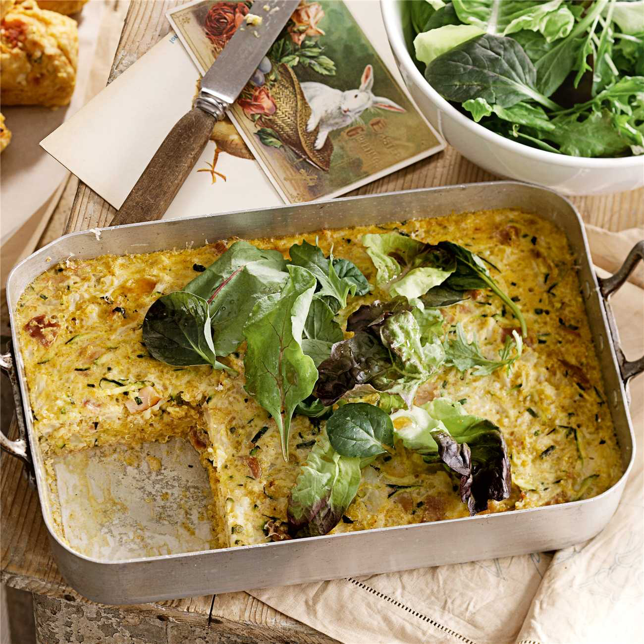 Quinoa, Zucchini & Parmesan Slice Recipe Woolworths