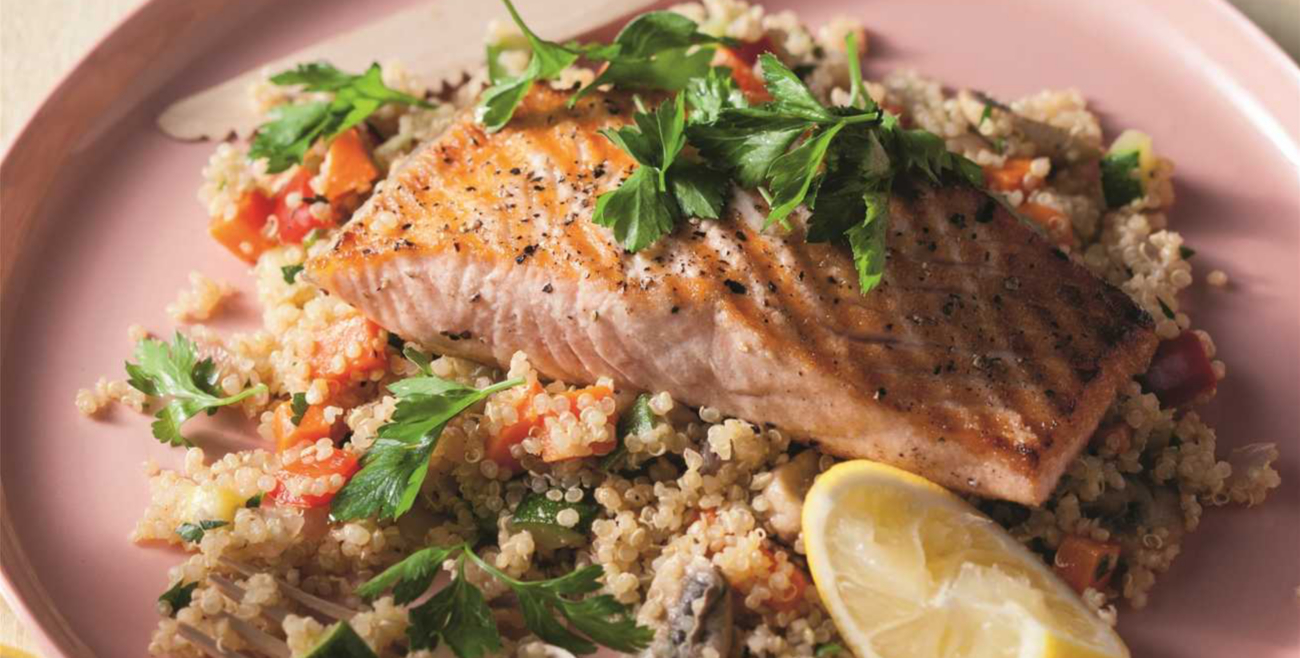 Salmon & Spiced Quinoa Recipe | Woolworths