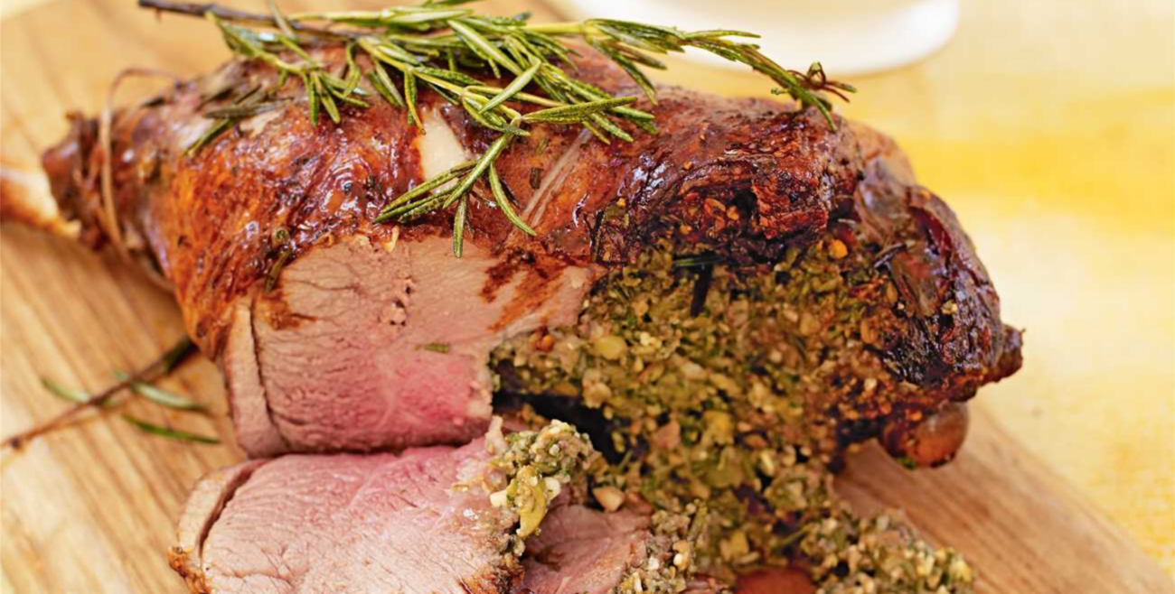 Stuffed Leg of Lamb with Rosemary & Pine Nuts Recipe Woolworths