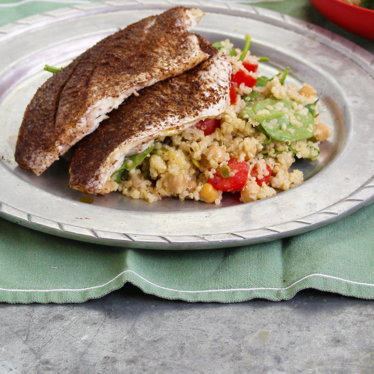 Quinoa Salad with Snapper Recipe Woolworths