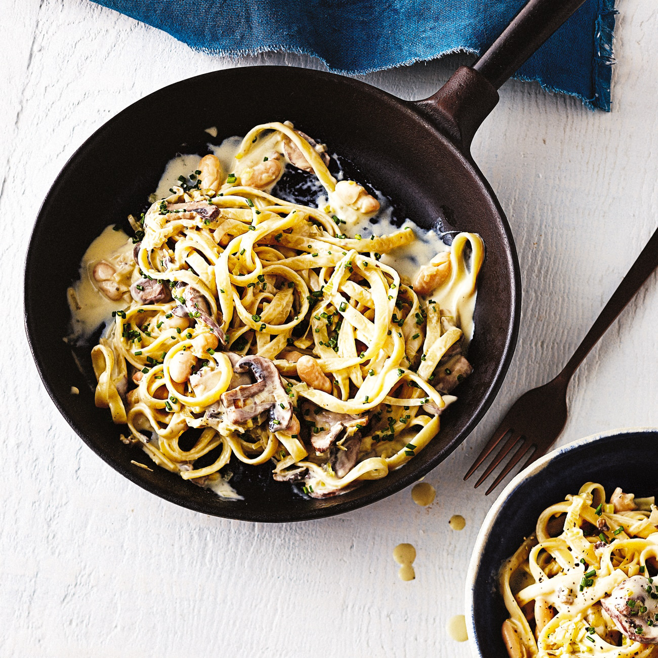 Bean & Mushroom Fettuccine Recipe | Woolworths