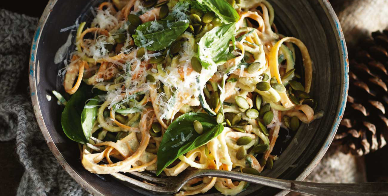 Vegetable 'Pasta' With Creamy Sauce Recipe | Woolworths