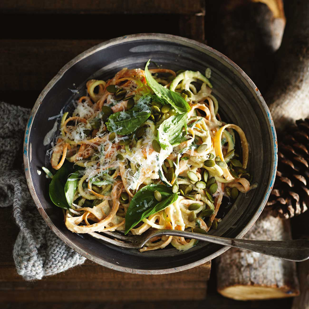 Vegetable 'Pasta' With Creamy Sauce Recipe Woolworths