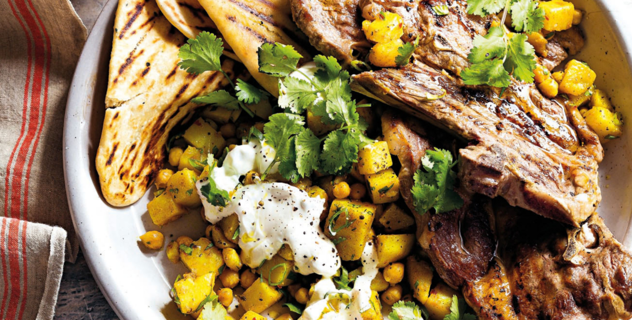 Bbq Lamb Chops With Spiced Potato & Chickpeas Recipe Woolworths