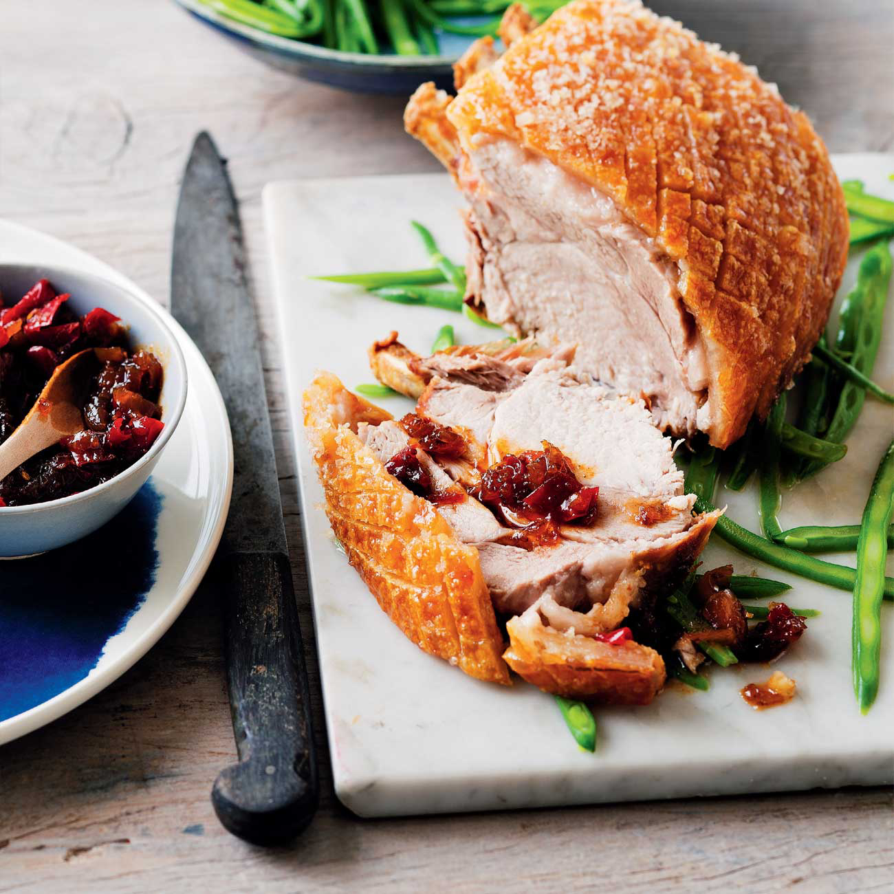 Pork Rack With Capsicum And Apple Chutney Recipe | Woolworths