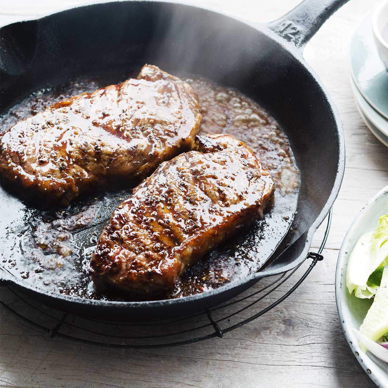 WhiskyGlazed Steaks Recipe Woolworths