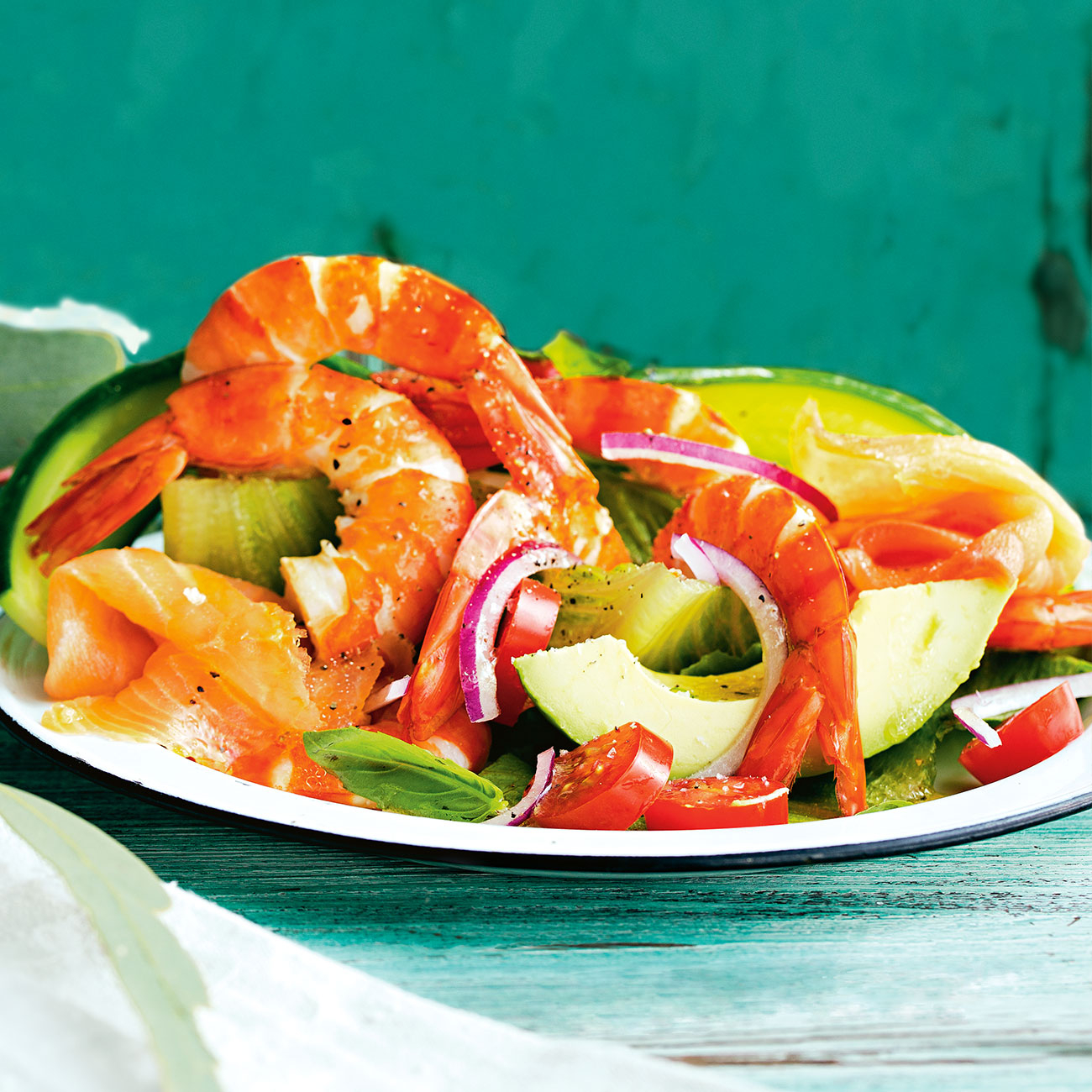 Prawn And Atlantic Smoked Salmon Salad Recipe Woolworths