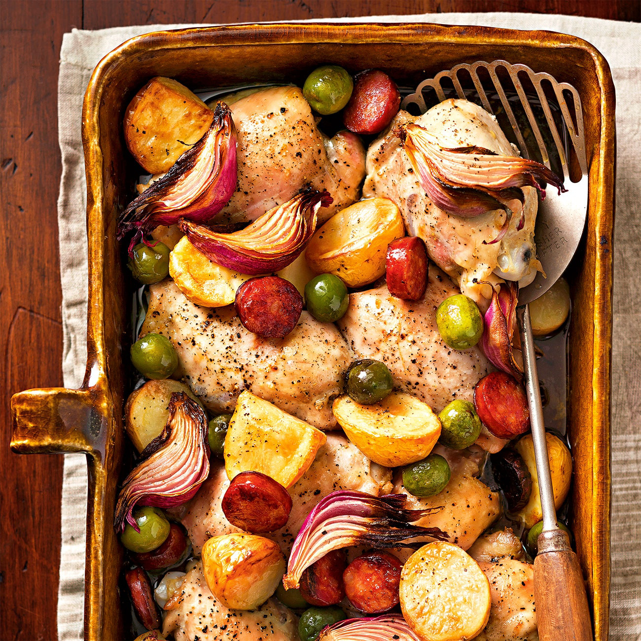 Baked Chicken With Chorizo & Potato Recipe Woolworths