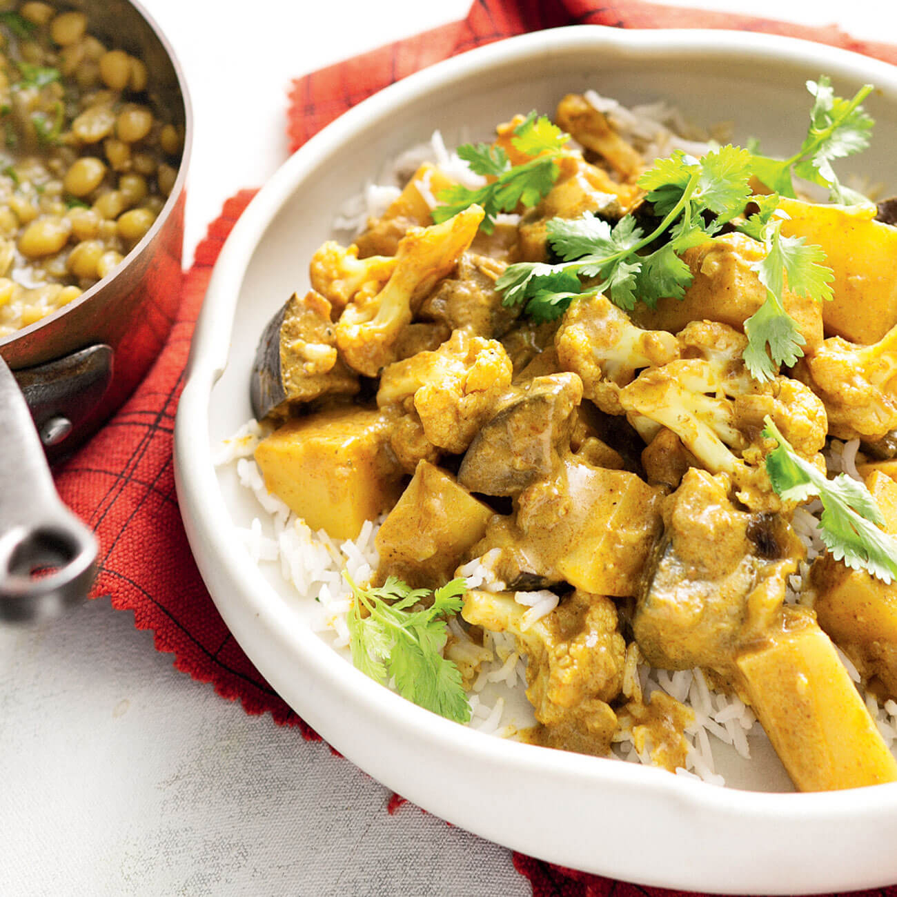 Vegetable Curry With Dhal & Steamed Rice Recipe | Woolworths