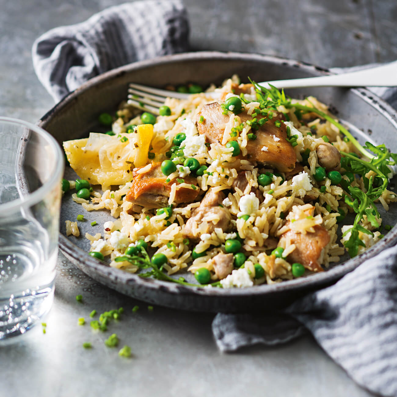 Lemon Chicken, Peas & Rice Recipe Woolworths