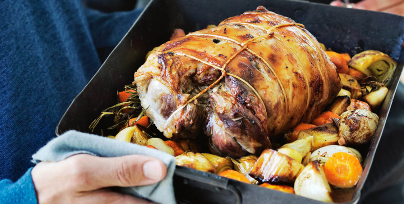 Roast Lamb With Garlic, Leek & Honey Recipe | Woolworths