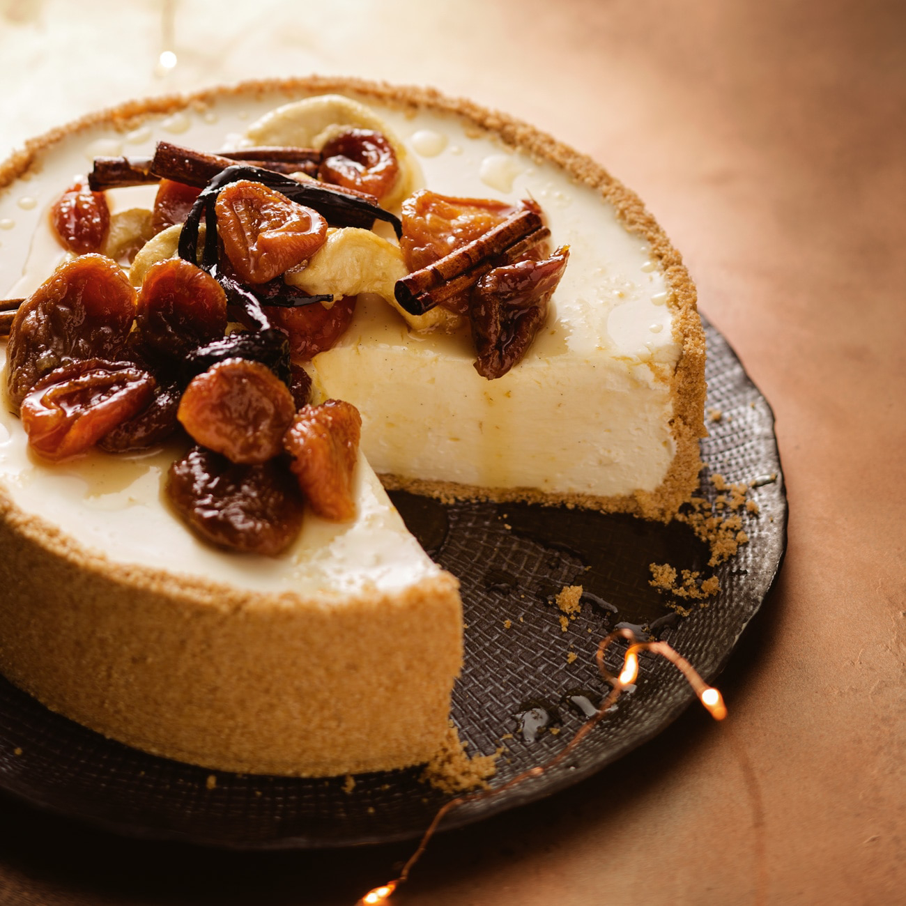 Eggnog Cheesecake With Fruit Compote Recipe Woolworths