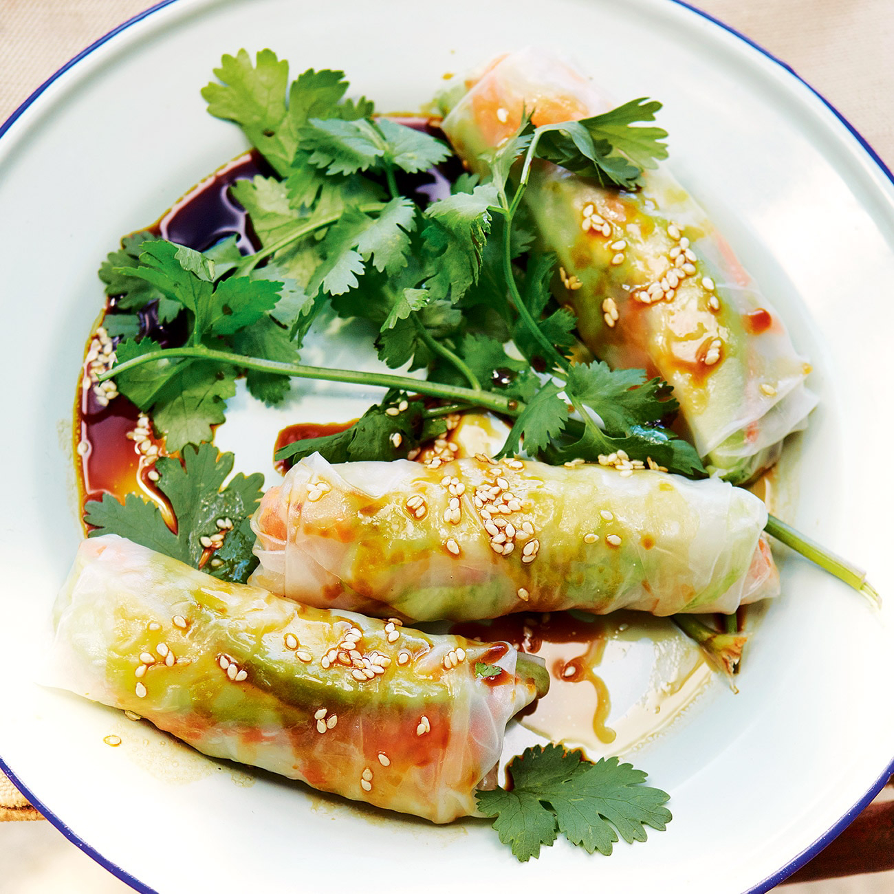Chicken & Vegetable Rice Paper Rolls Recipe Woolworths