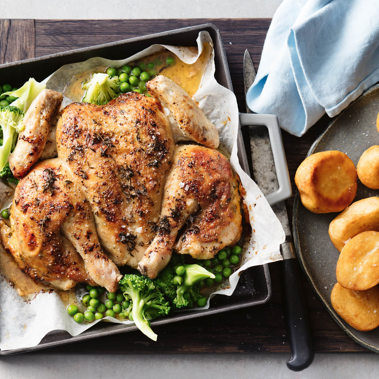 Simple Roast Chicken With Easy Vegetables Recipe Woolworths