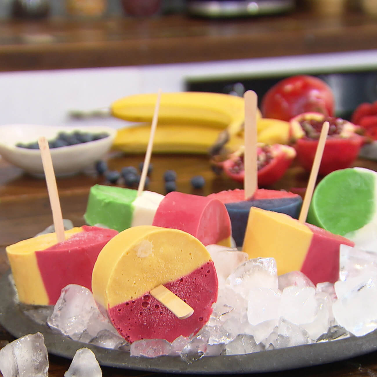 Banana, Raspberry And Mango Frozen Yoghurt Pops Recipe Woolworths
