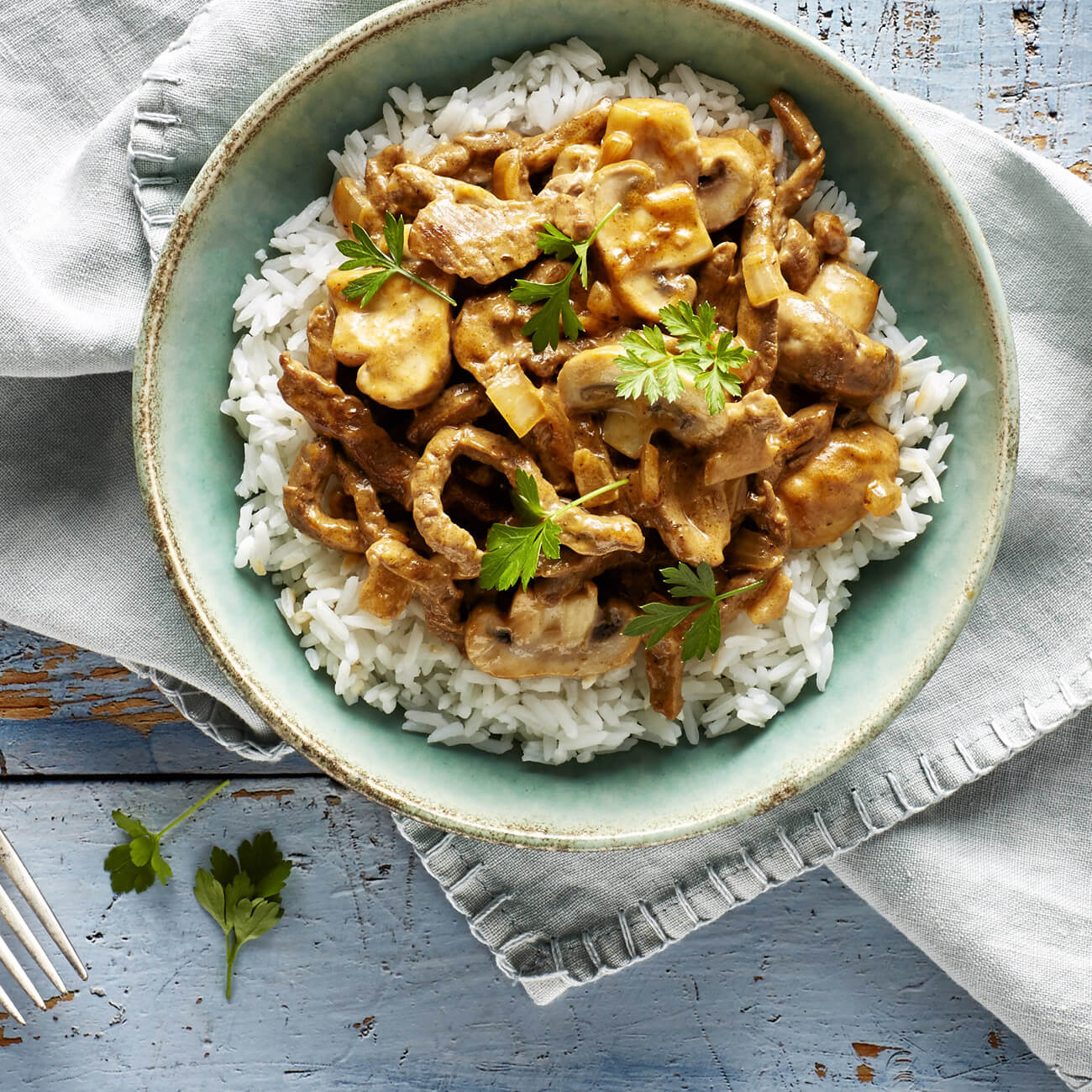 Beef Stroganoff With Rice Recipe | Woolworths