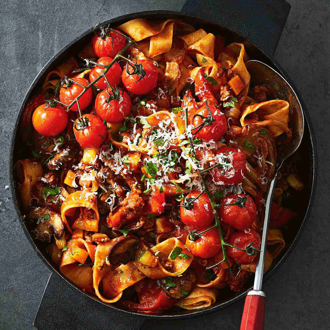 Ultimate Roast Tomato Ragu With Pappardelle Recipe Woolworths