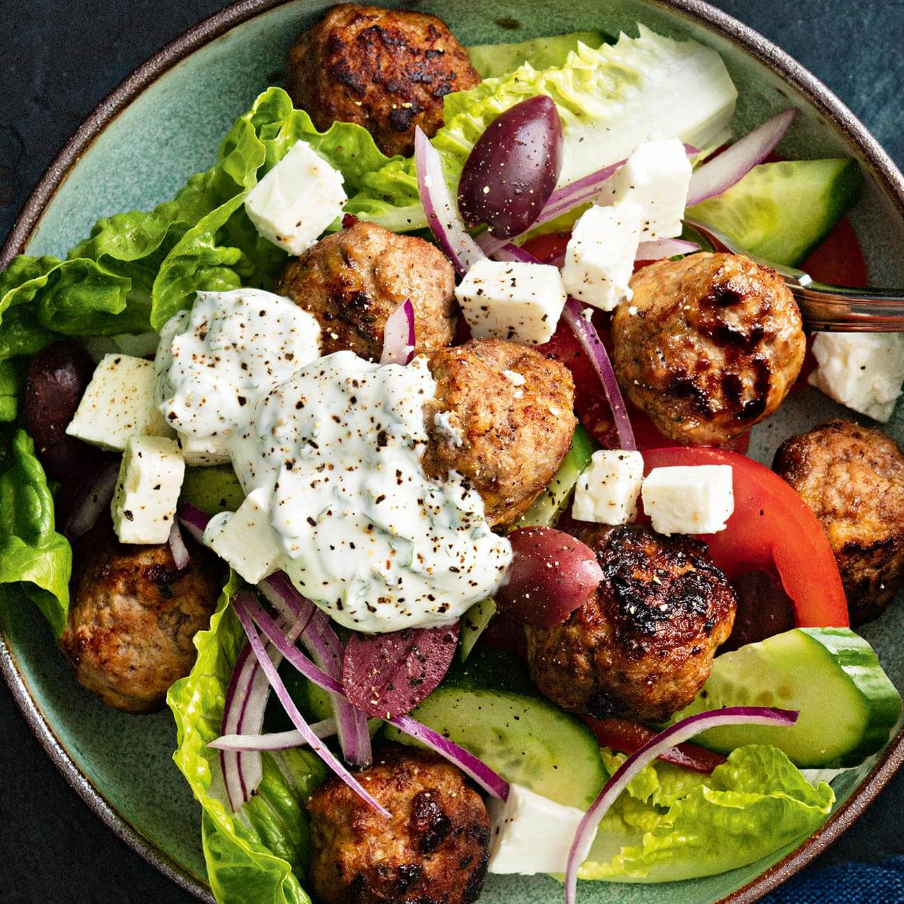 GreekStyle Meatball Salad Recipe Woolworths