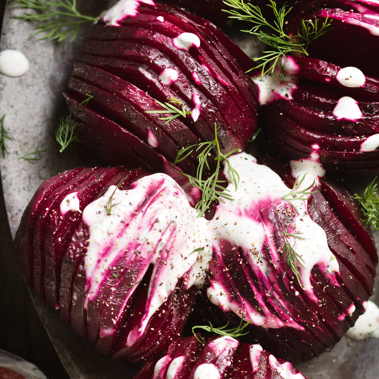 Hasselback Beets With Yoghurt & Dill Sauce Recipe Woolworths