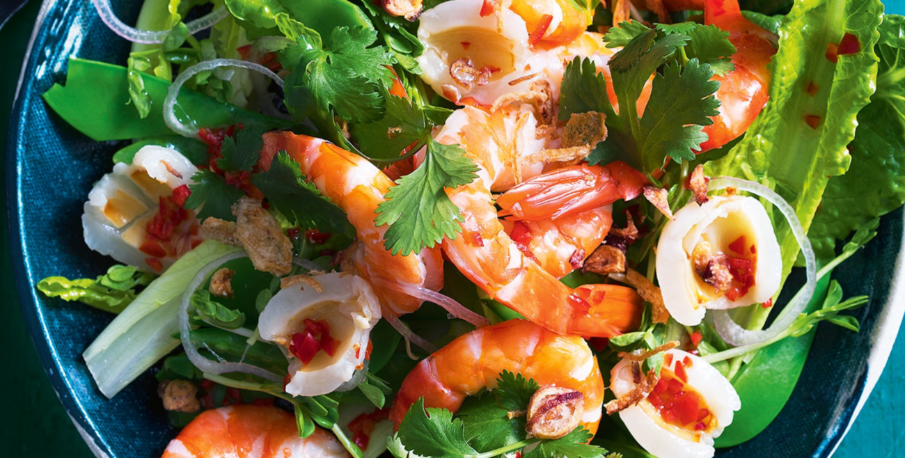 Asian Prawn, Lychee & Coriander Salad Recipe Woolworths