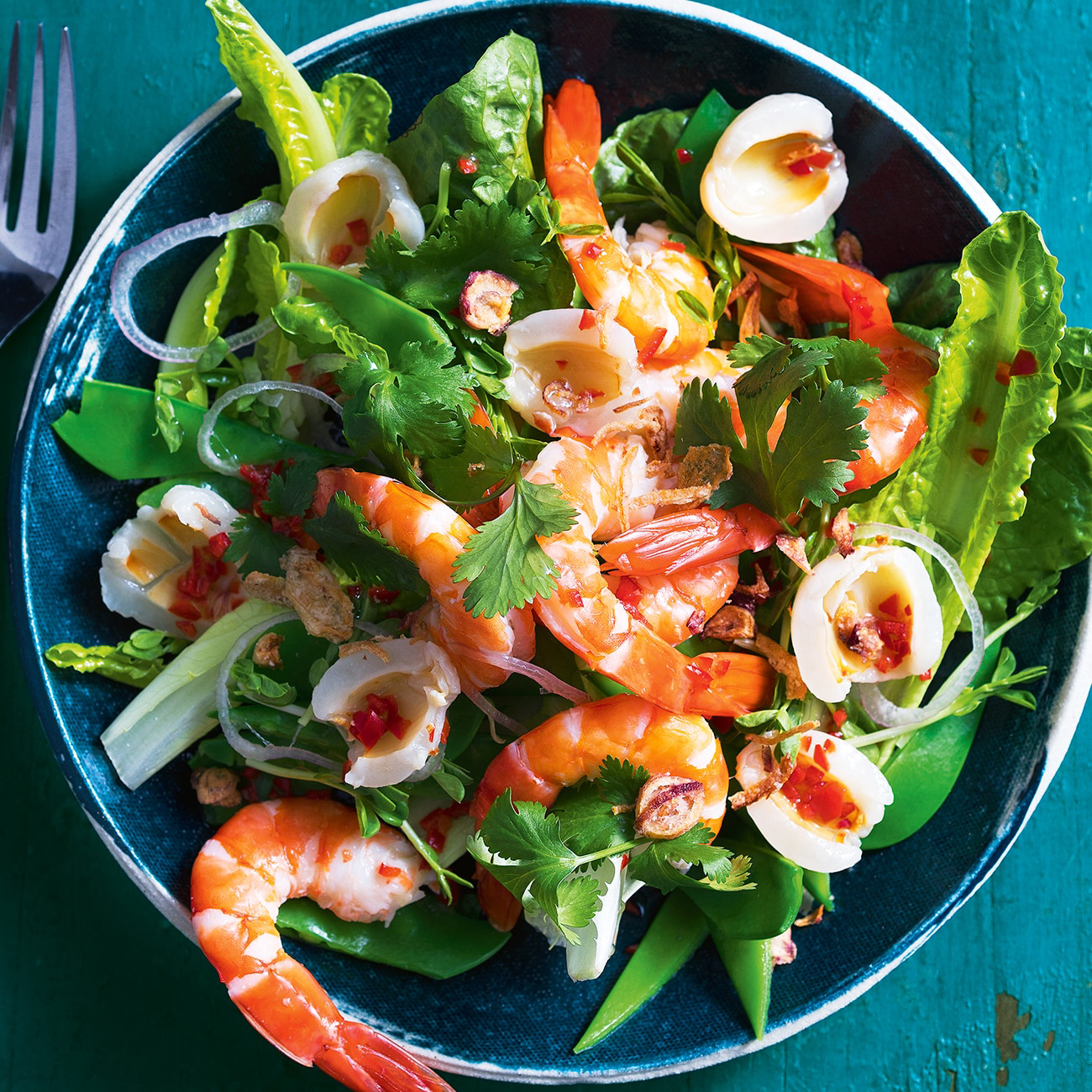 Asian Prawn, Lychee & Coriander Salad Recipe Woolworths