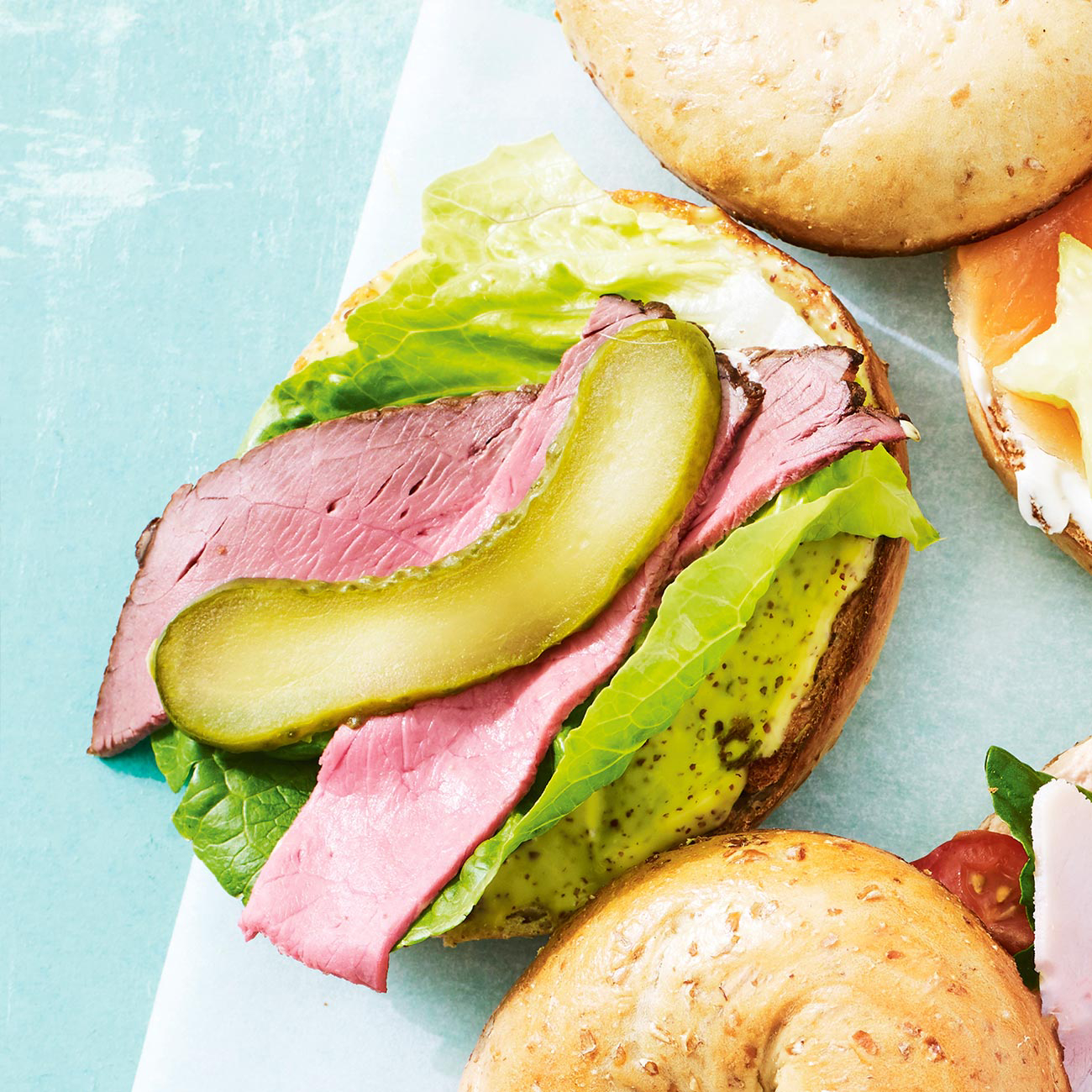 Roast Beef & Pickle Bagels Recipe Woolworths