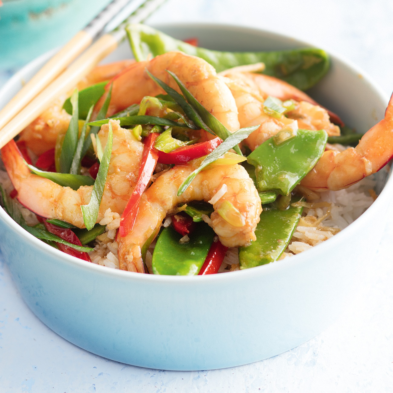 Stir-Fried Ginger Prawns With Snow Peas Recipe | Woolworths