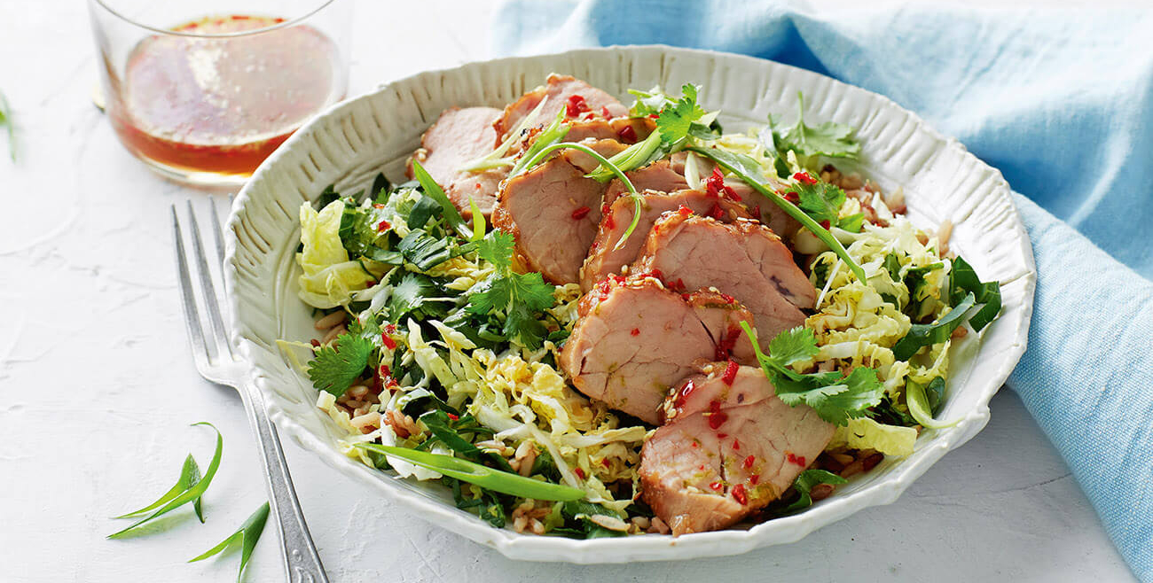 Honey Soy Pork With Asian Slaw Recipe Woolworths