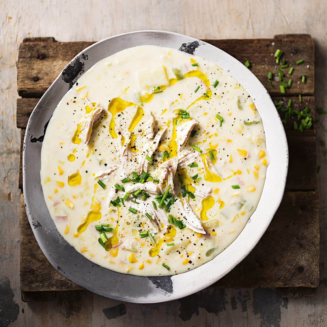 Chicken Corn Leek Chowder Recipe Woolworths