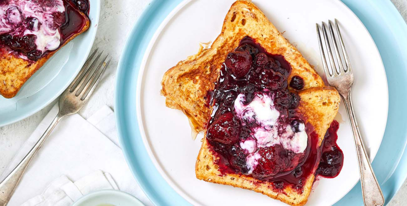 15Minute French Toast With Berry Compote Recipe Woolworths