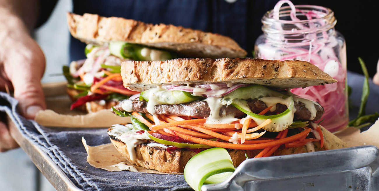 Steak & Salad Sandwiches Recipe Woolworths