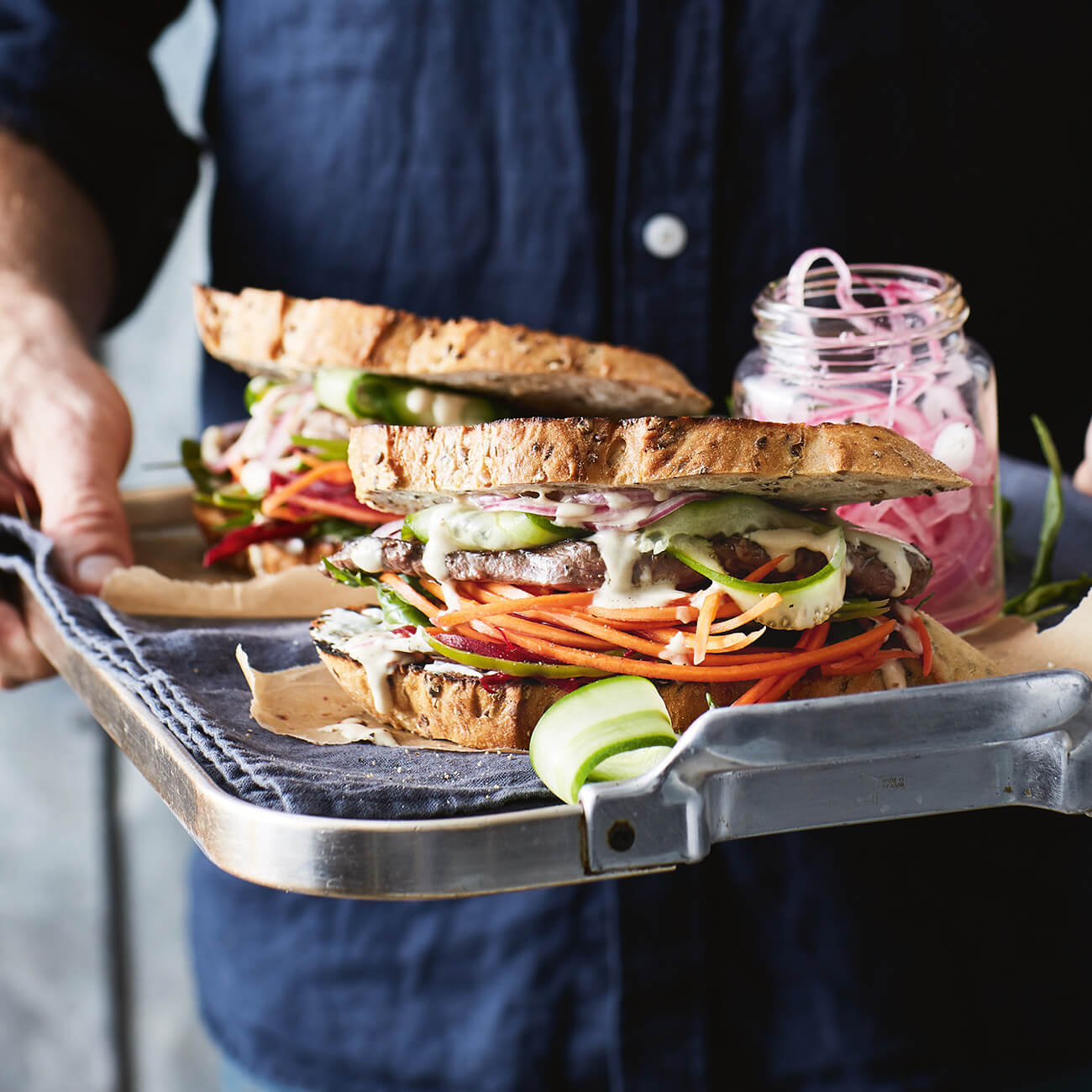 Steak & Salad Sandwiches Recipe Woolworths