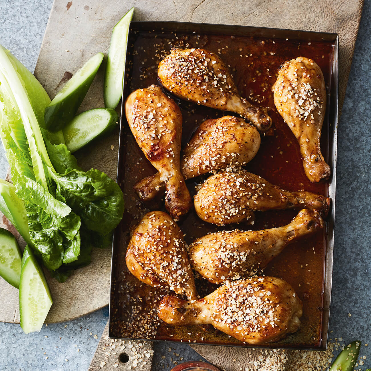 Sticky Maple Quinoa Chicken Drumsticks Recipe Woolworths