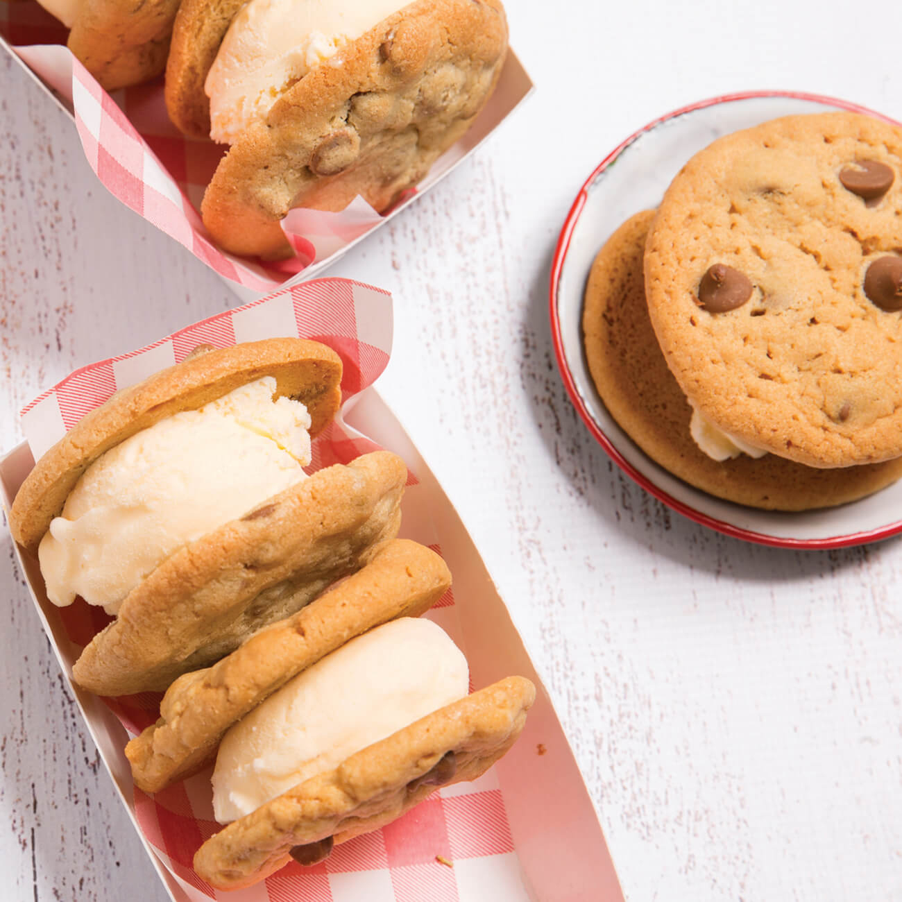 Milk ChocChip Cookie Ice Cream Sandwiches Recipe Woolworths