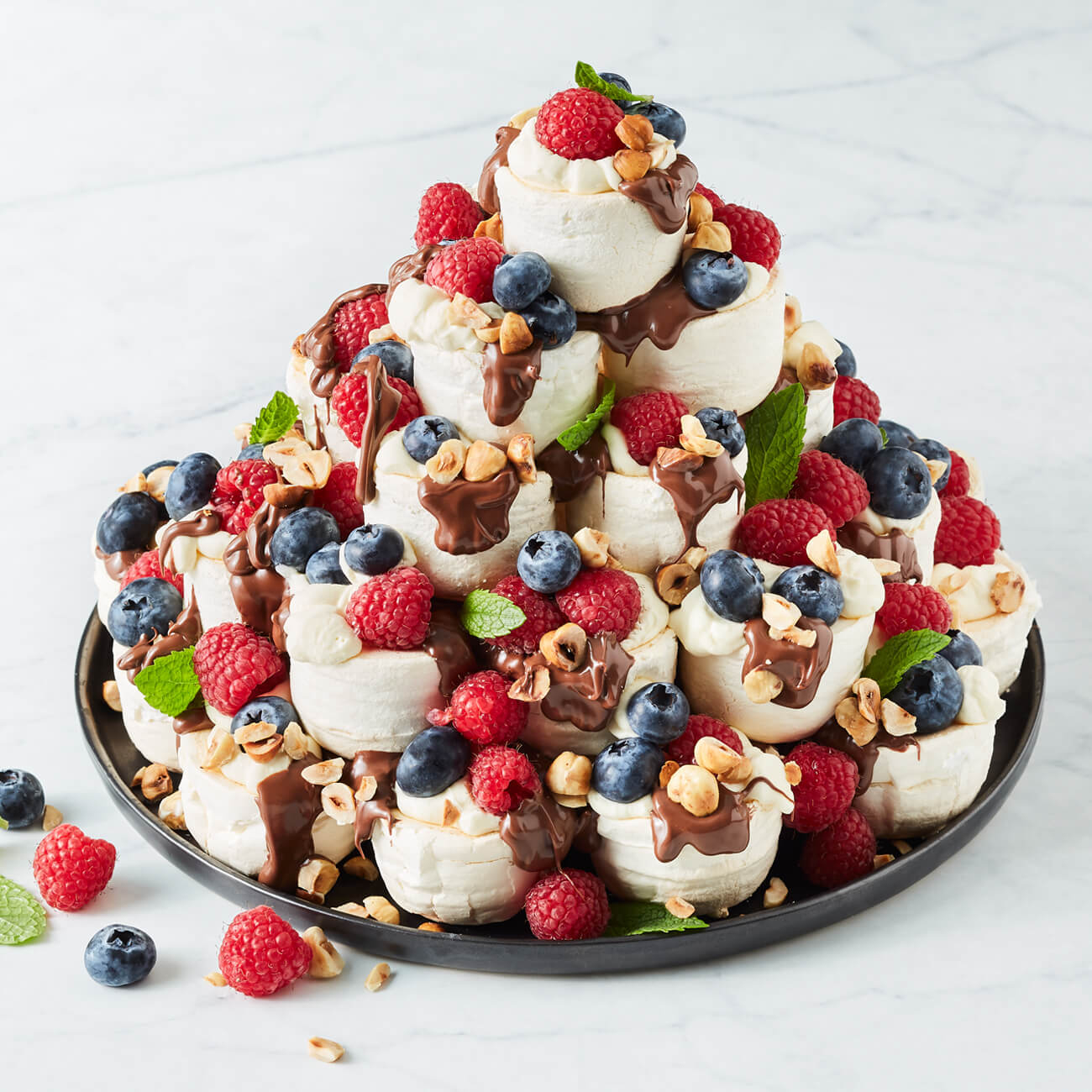 Chocolate Hazelnut Pavlova Tower Recipe Woolworths