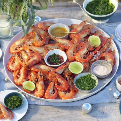 Tiger Prawns With 3 Dipping Sauces Recipe | Woolworths