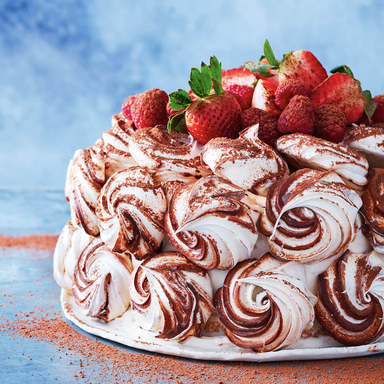 Choc Swirl Meringue Cake Recipe Woolworths