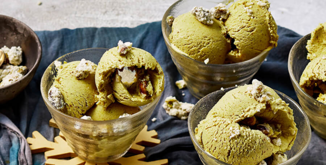 Gluten Free Cardamom And Pistachio No Churn Ice Cream Recipe Woolworths