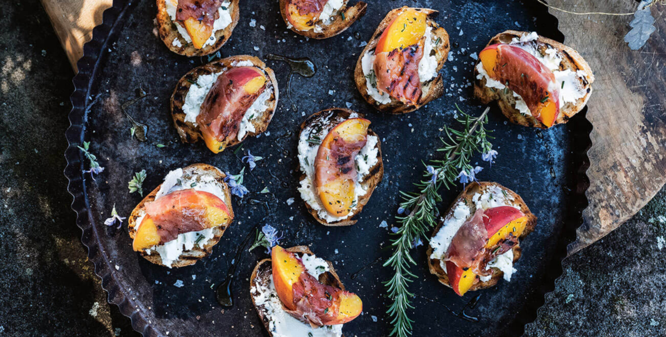 Peach & Prosciutto Crostini Recipe Woolworths